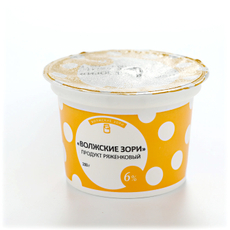 Продукт ряженковый Волжские зори 6%, 200г