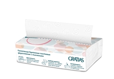 Полотенца бумажные Gratias V-сложения двуслойные, 100шт