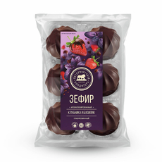 Зефир Петербургский кондитеръ клубника-базилик в глазури, 390г