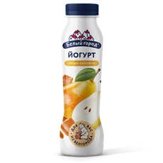 Йогурт питьевой Белый город груша-карамель 1%, 290г