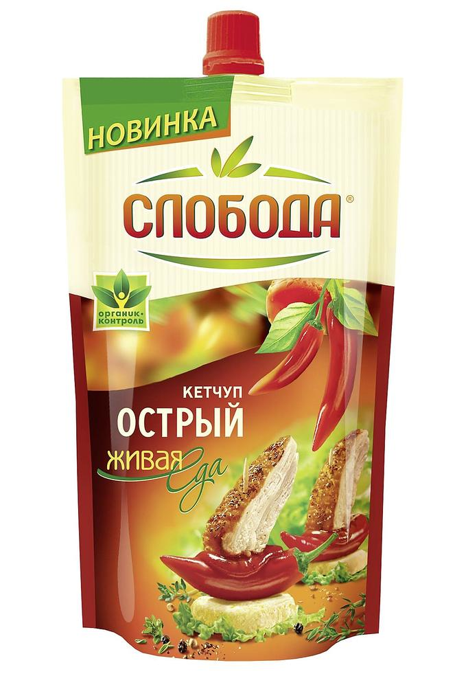 Кетчуп СЛОБОДА Острый, 350 г купить с доставкой на дом, цены в интернет ...