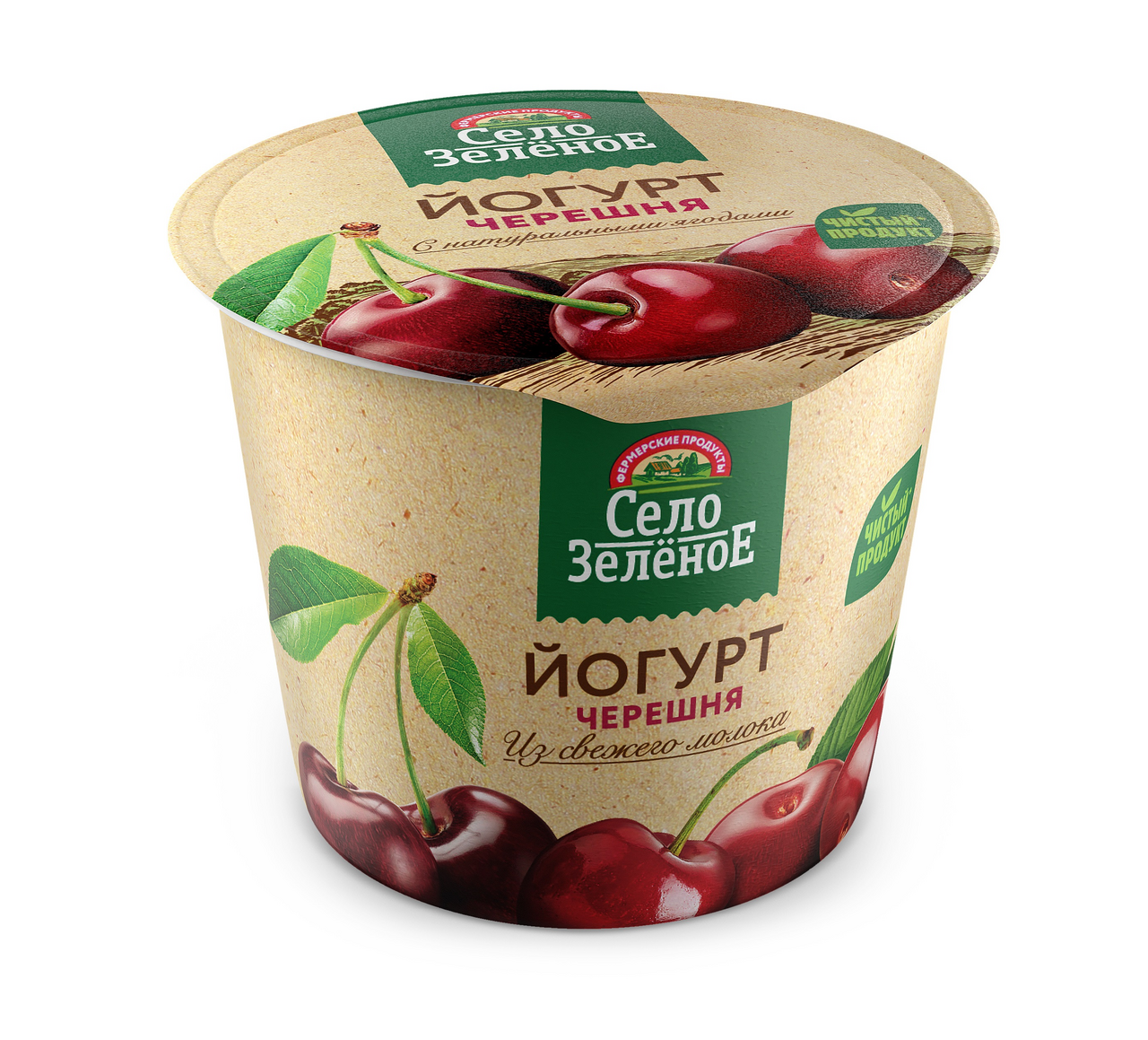 Йогурт Село Зеленое черешня 3.5%, 120г