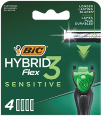 Кассеты сменные BIC Flex 3 Hybrid Sensitive, 4шт