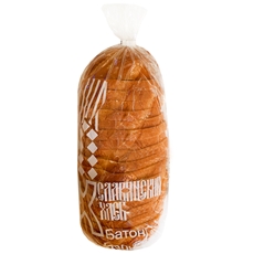 Батон белый Славянский хлеб нарезанный, 400г