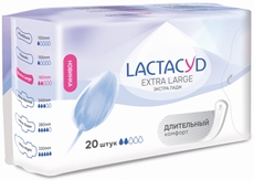 Прокладки ежедневные Lactacyd Extra Large впитывающие, 20шт