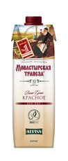 Вино Монастырская трапеза красное сухое, 1л