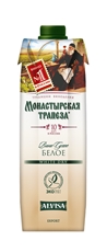 Вино Монастырская трапеза белое сухое, 1л