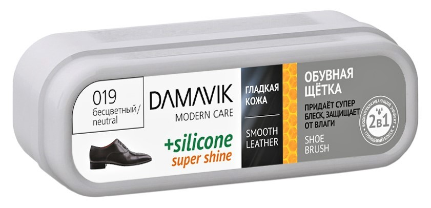 Щетка для обуви Damavik Super Shine бесцветная, 42г
