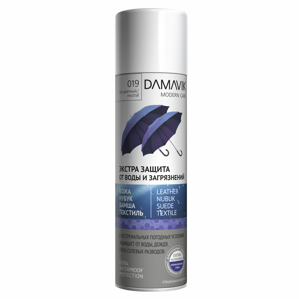 Средство для обуви Damavik Экстра защита от воды, 250мл