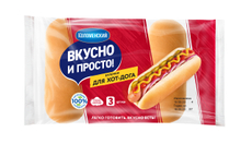 Булочки для хот-догов Коломенский (60г х 3шт), 180г