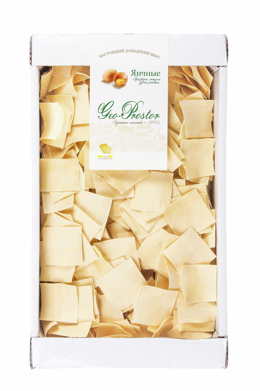Макароны хинкал Гео-Простор яичные высший сорт, 1.5кг