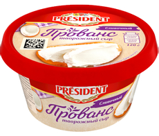 Сыр творожный President сливочный 65%, 120г