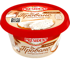 Сыр творожный President грибы 60%, 120г