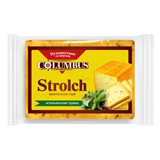 Сыр Strolch копченый итальянские травы полутвердый 50%, 200г
