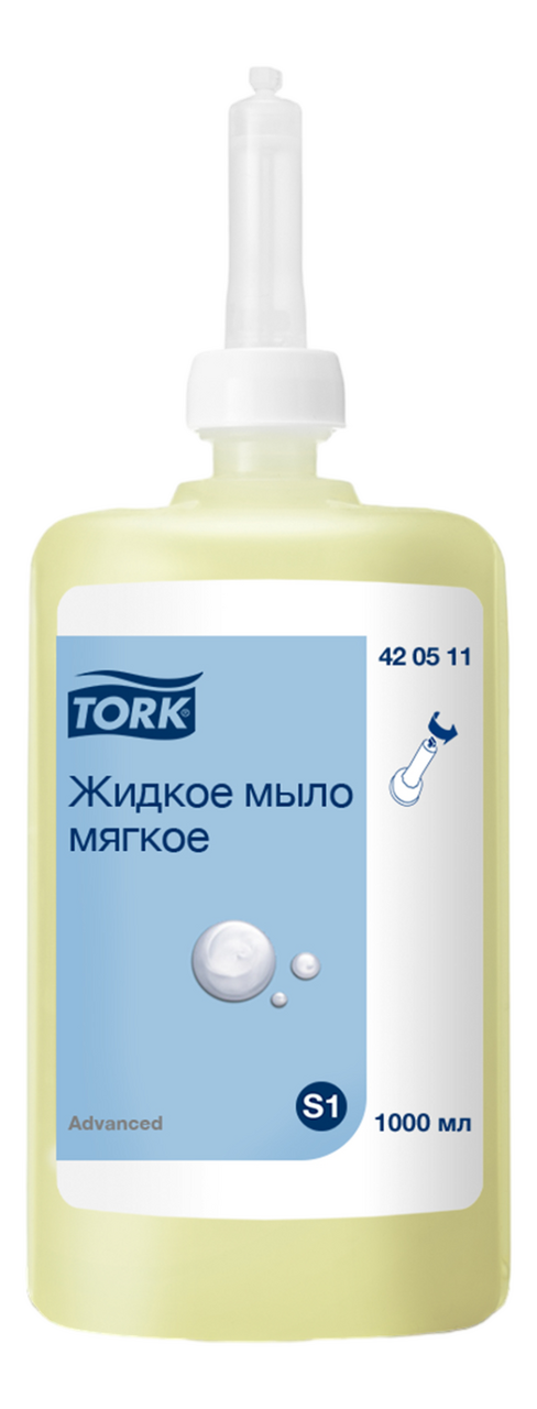 Мыло жидкое Tork мягкое для диспенсера S1, 1л купить с доставкой на дом ...