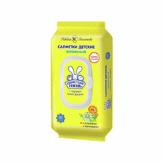 Салфетки влажные детские Ушастый нянь Ромашка-календула, 80шт