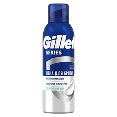 Пена для бритья Gillette восстанавливающая для чувствительной кожи, 200мл