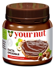 Паста ореховая Your Nut с добавлением какао, 250г