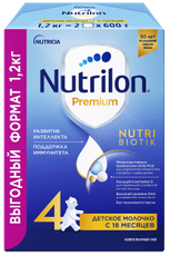 Смесь молочная детская Nutrilon 4 Premium с 18 месяцев, 1.2кг
