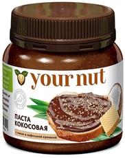 Паста кокосовая Your Nut с какао и вафельной крошкой, 250г