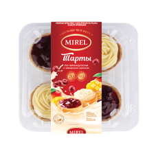 Пирожные Mirel тарты по-французски ассорти, 280г