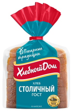 Хлеб Хлебный дом Столичный половинка, 350г