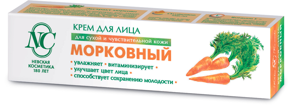 Изображение товара Крем для лица Невская Косметика морковный, 40мл
