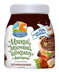Паста молочно-шоколадная Коровка из Кореновки фундук 15%, 330г