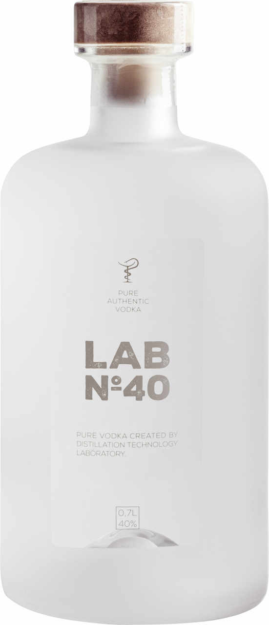 Изображение товара Водка LAB No40 премиум 0. 7л - чистая и мягкая водка высокой крепости