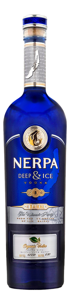 Изображение товара Водка Nerpa Deep and Ice 0.7л ультра-премиум с шотландским дубом и байкальской водой