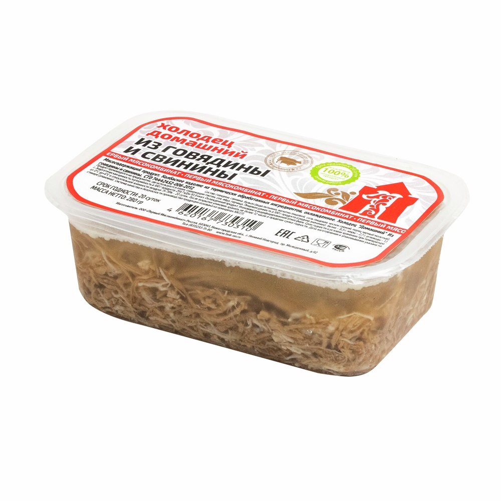 Холодец домашний Первый МК говядина-свинина, 280г