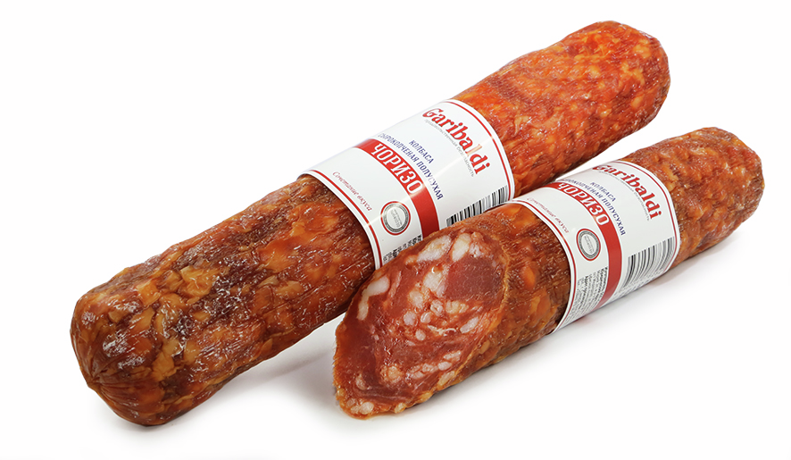 Колбаса чоризо Garibaldi сырокопченая полусухая, ~300г