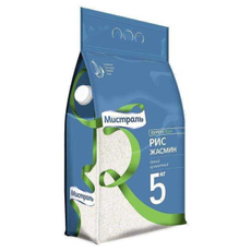 Крупа рис Мистраль Жасмин ароматный, 5кг