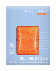 Форель филе-кусок Рыба-Рыба слабосоленая, 200г