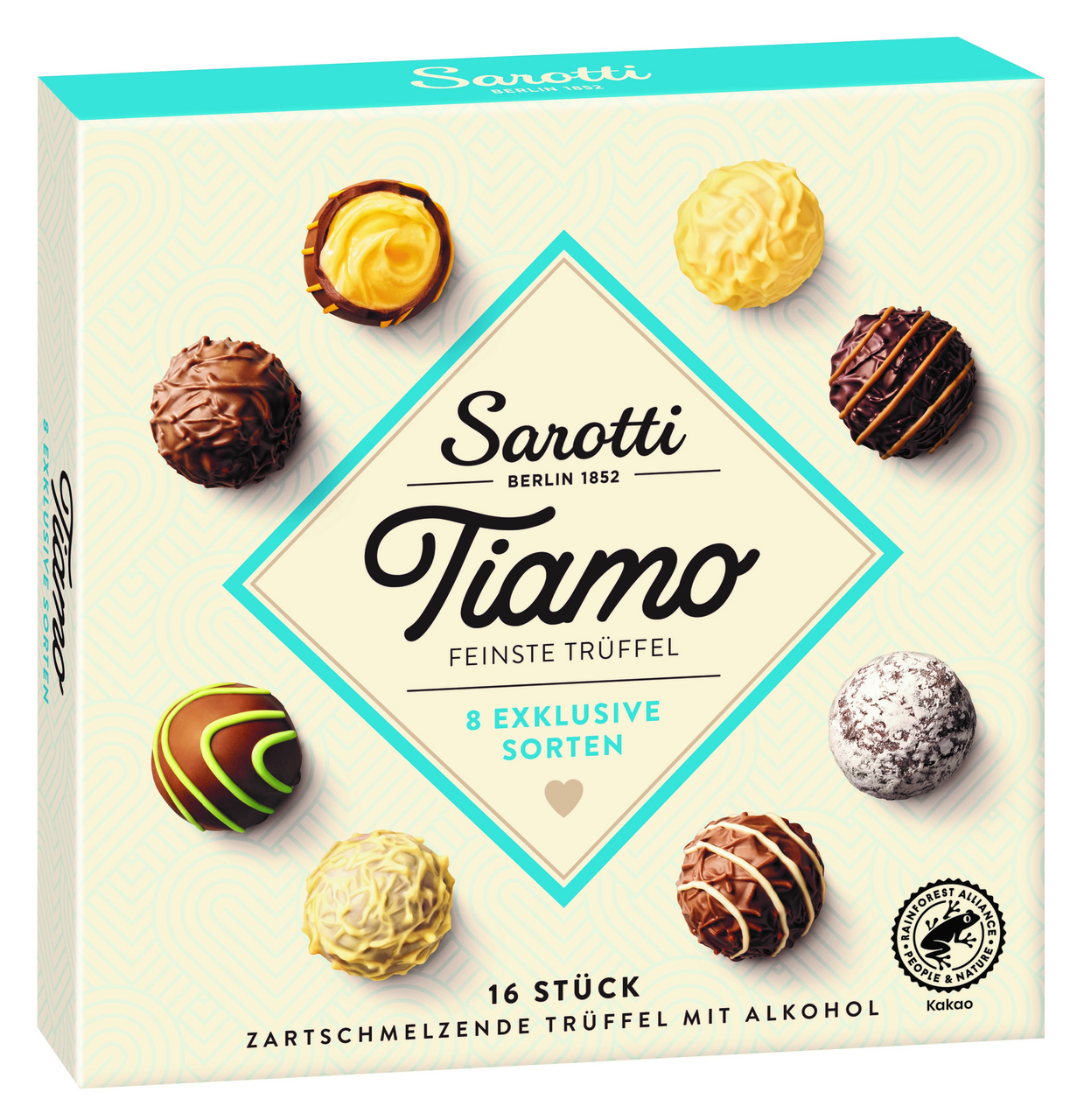 Набор шоколадных конфет Sarotti Tiamo Truffle Ассорти с алкоголем, 200г