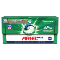 Капсулы для стирки Ariel Горный родник, 28шт
