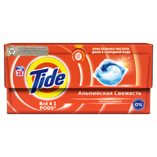 Капсулы для стирки Tide Альпийская свежесть, 28шт