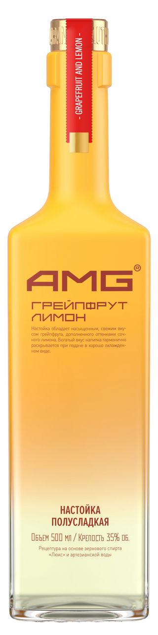 Изображение товара Настойка AMG грейпфрут-лимон, 0.5л
