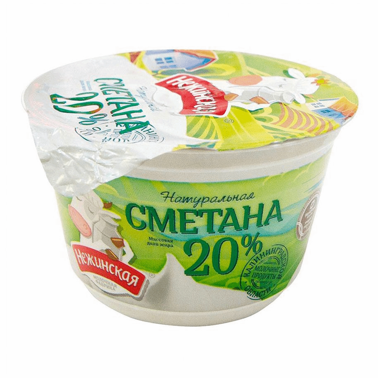 Сметана Нежинская МФ 20%, 180г
