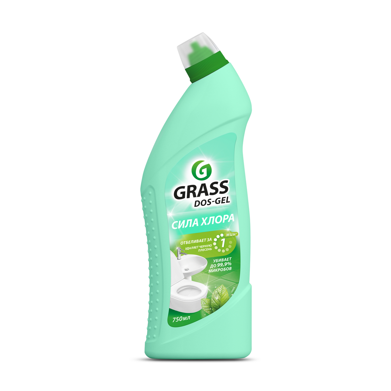 Изображение товара Гель чистящий Grass Dos Gel универсальный мятная сила, 750мл