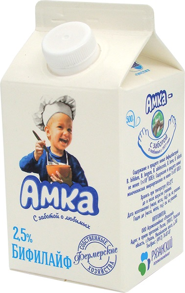 Бифилайф Амка 2,5%, 500г купить с доставкой на дом, цены в интернет ...