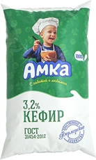 Кефир Амка 3.2%, 1кг