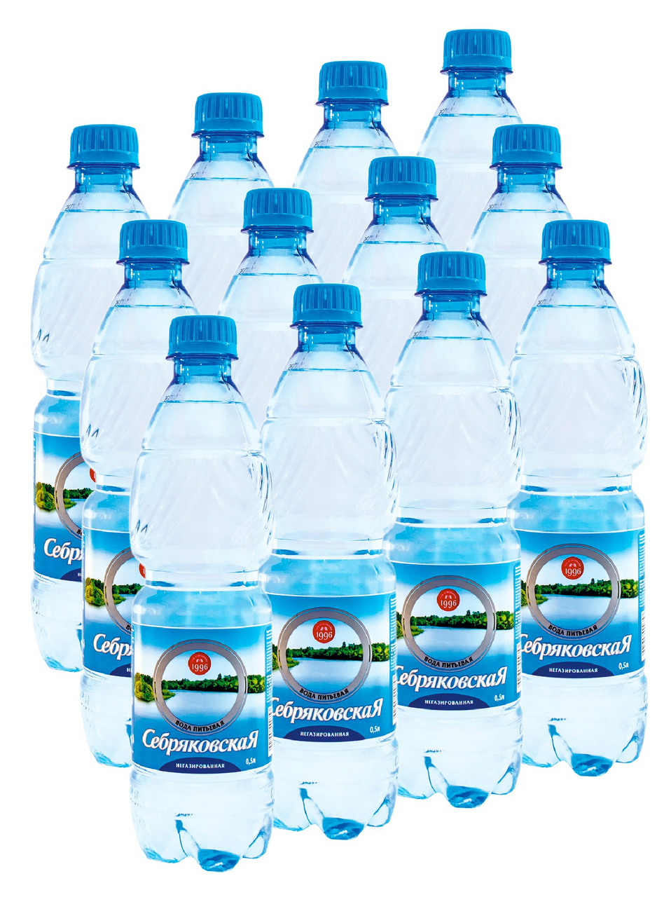 Вода Себряковская питьевая негазированная, 500мл x 12 шт