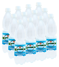 Вода Себряковская питьевая газированная, 500мл x 12 шт