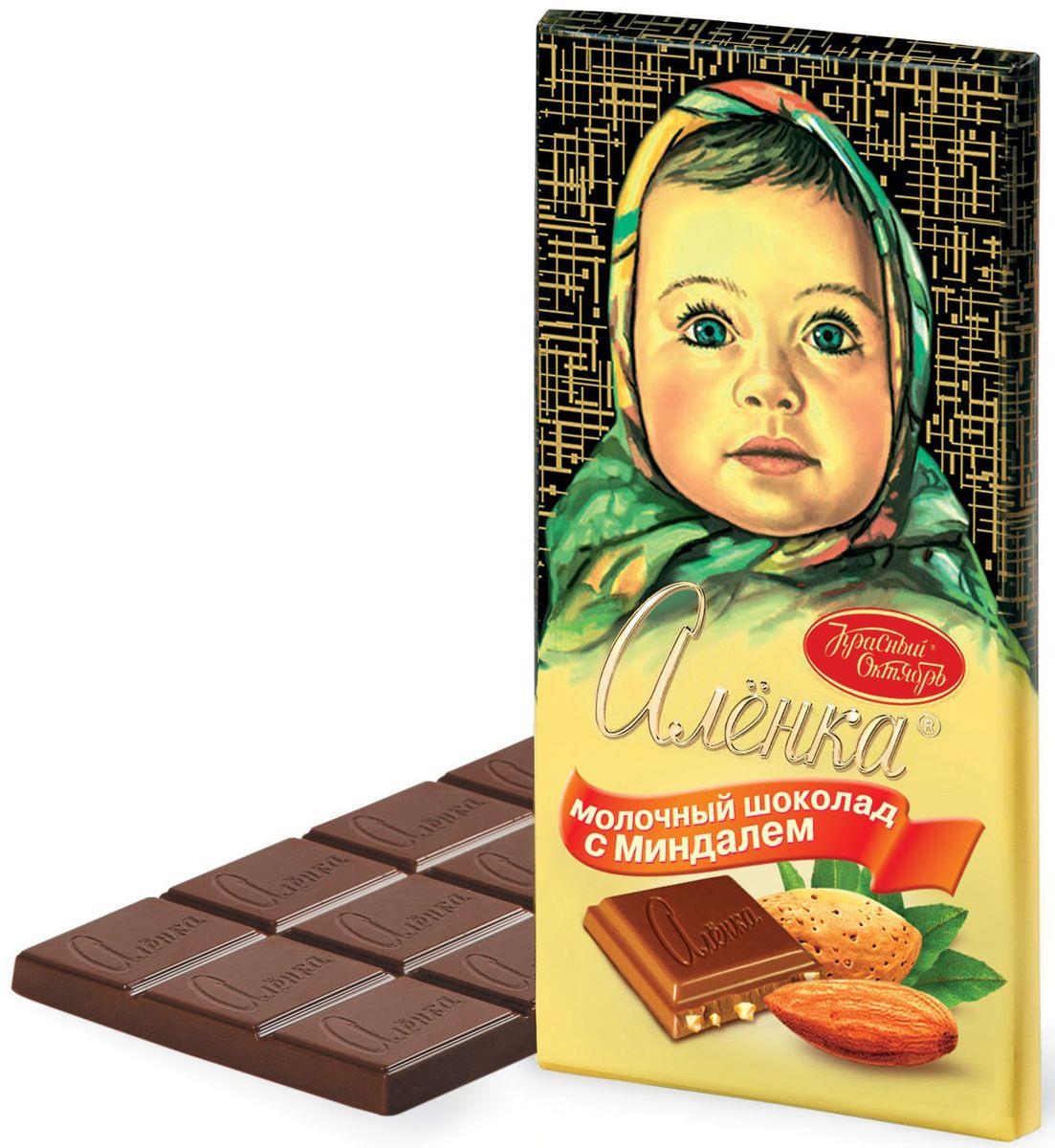 Шоколад АЛЕНКА с миндалем, 100г