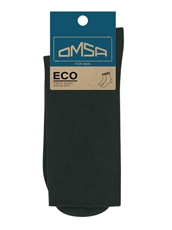 Носки мужские Omsa Eco Colors Гладь 401 зеленые размер 42-44