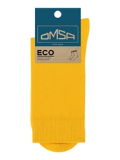 Носки мужские Omsa Eco Colors Гладь 401 желтые размер 42-44