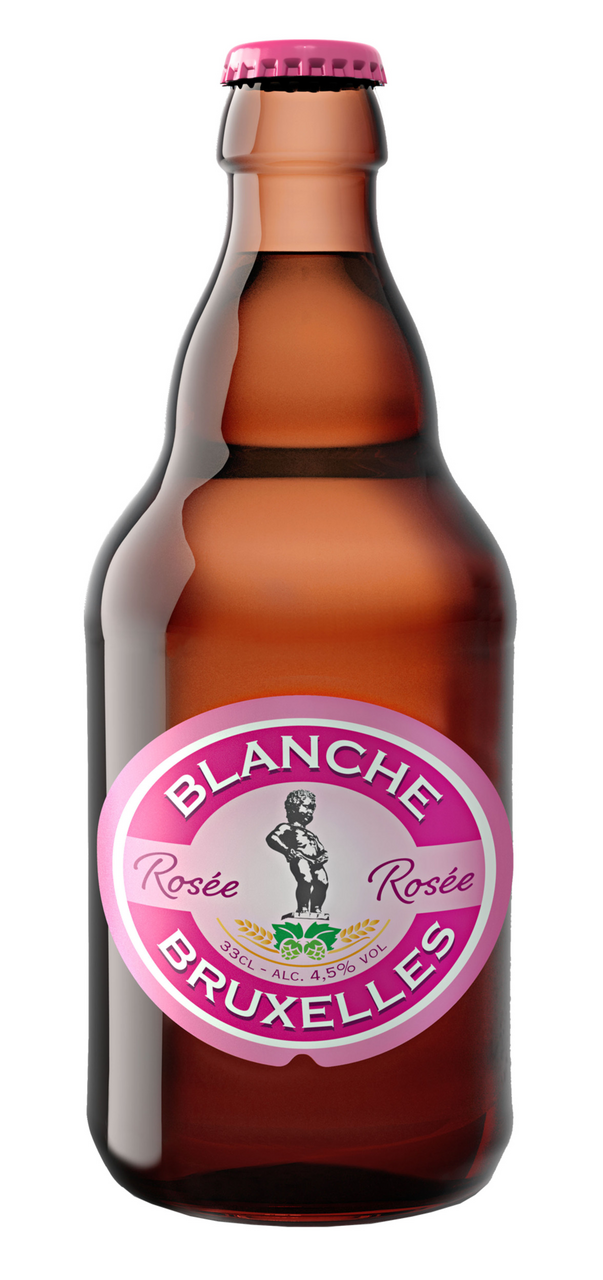 Изображение товара Пивной напиток Blanche Bruxelles Rosee, фруктовое светлое эль 0.33л