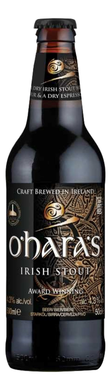 Изображение товара Пиво Carlow O'Hara's Ирландский стаут, 0.5л