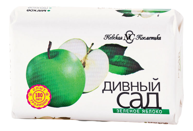 Изображение товара Мыло туалетное Невская Косметика Дивный сад Зеленое яблоко, 90г